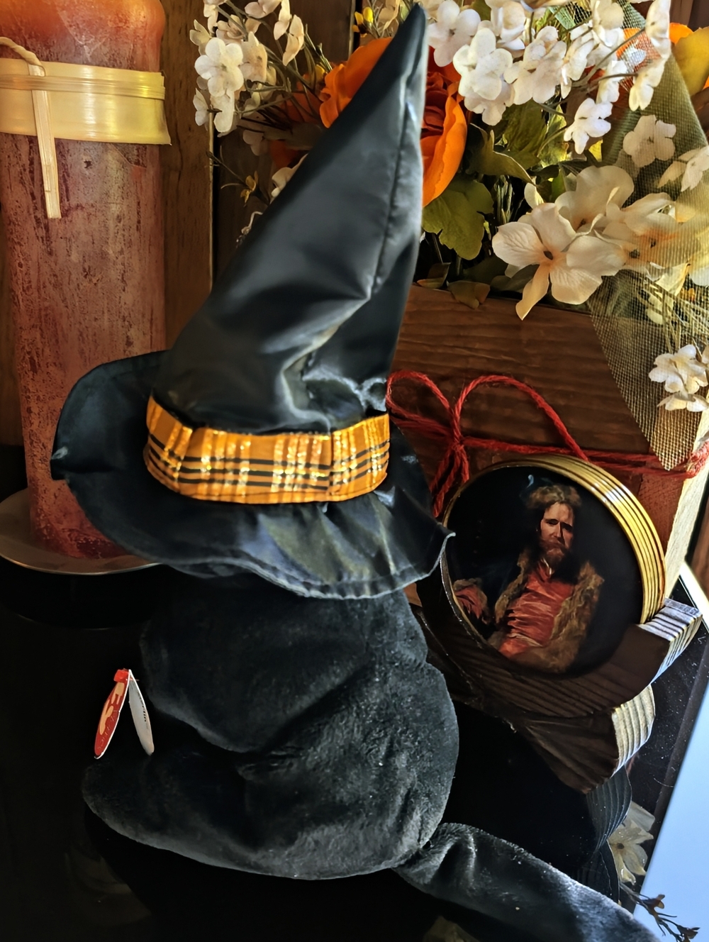 TY Pluffies "Merlin" Halloween Witchy Black Cat - YOB: 2005 - MNWT / Rare - Picture 7 of 13